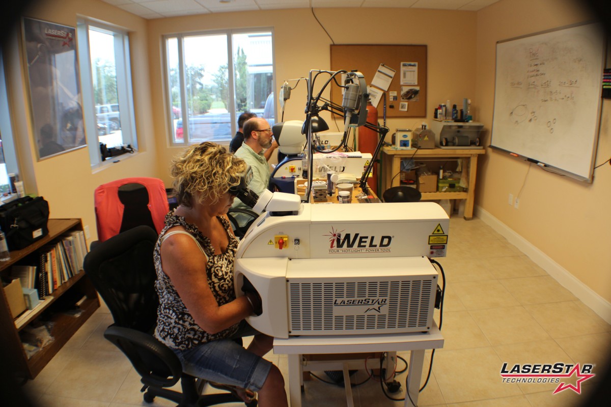 LaserStar Academy students learning to use iWeld Laser System